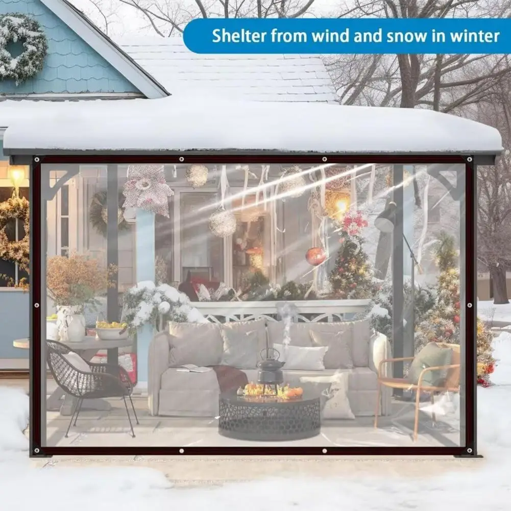 High-quality Transparent Tarp Waterproof Tarpaulin for Outdoor Garden Rainproof with Rope Multifunctional Patio Canopy Plant
