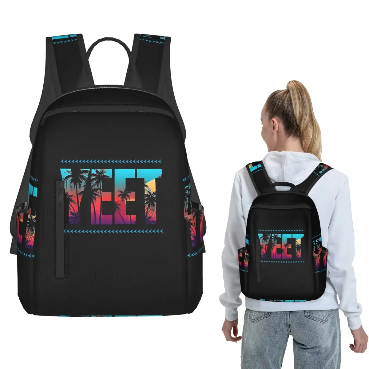 Coconut Photo Jey Uso Yeet Backpack Large Capacity Boys Girls BookBag School Bag Shoulder Bags for Men Women
