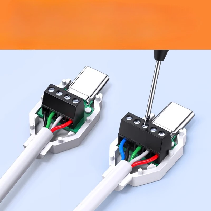 

USB solder-free head Mobile phone fast charging head