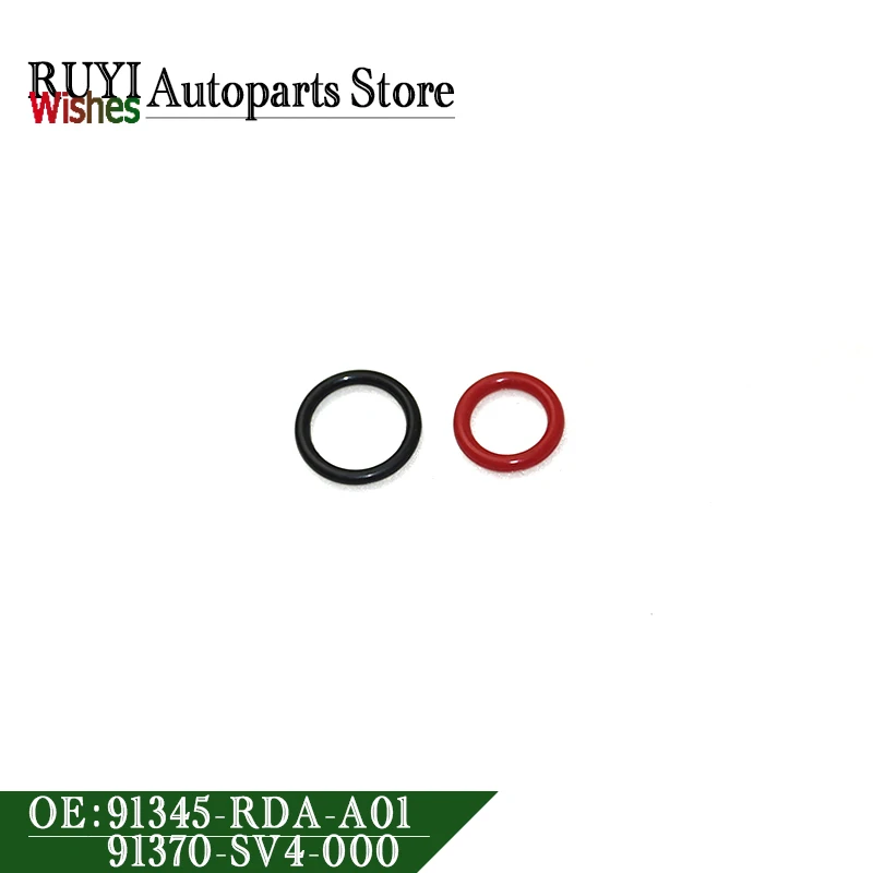 91345-RDA-A01 91370-SV4-000 2PC Kit Power Steering Pump Inlet& Outlet O-Ring Seals for Honda Acura 91345RDAA01 91370SV4000