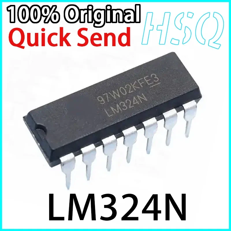 

10PCS LM324N LM324 New Original Four Channel Operational Amplifier Chip DIP-14