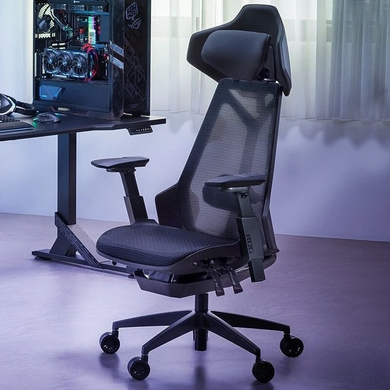 

Gaming chair, human body, engineering, cyber, mecha, silver, exoskeleton, seat, height, rely on