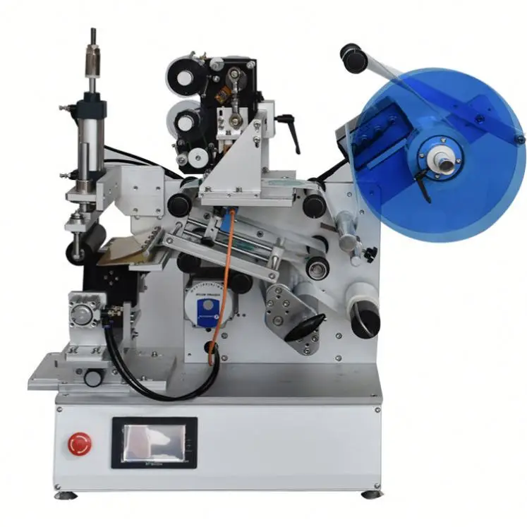 Desktop Automatic Labeling Machine for Round Rectangular Tubes, Water Bottles Cosmetic Cases and Delivery Boxes Label Applicator