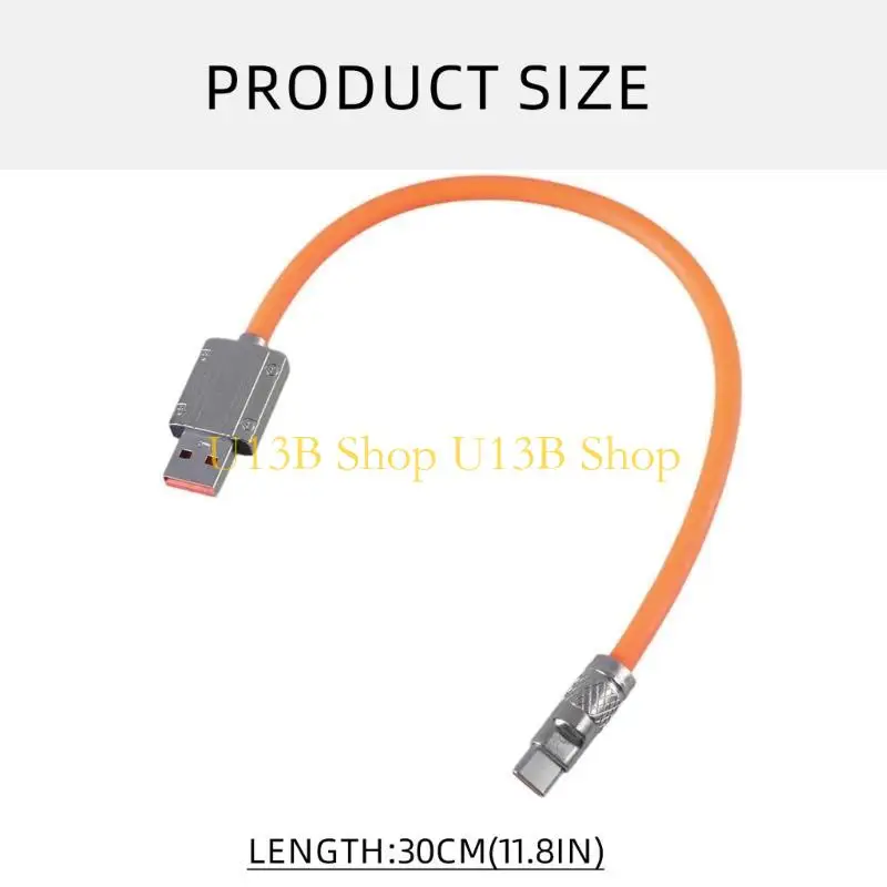 U13B curto USB para USB C Cable masculino para masculino 480 Mbps velocidade conectores 66W para tablet