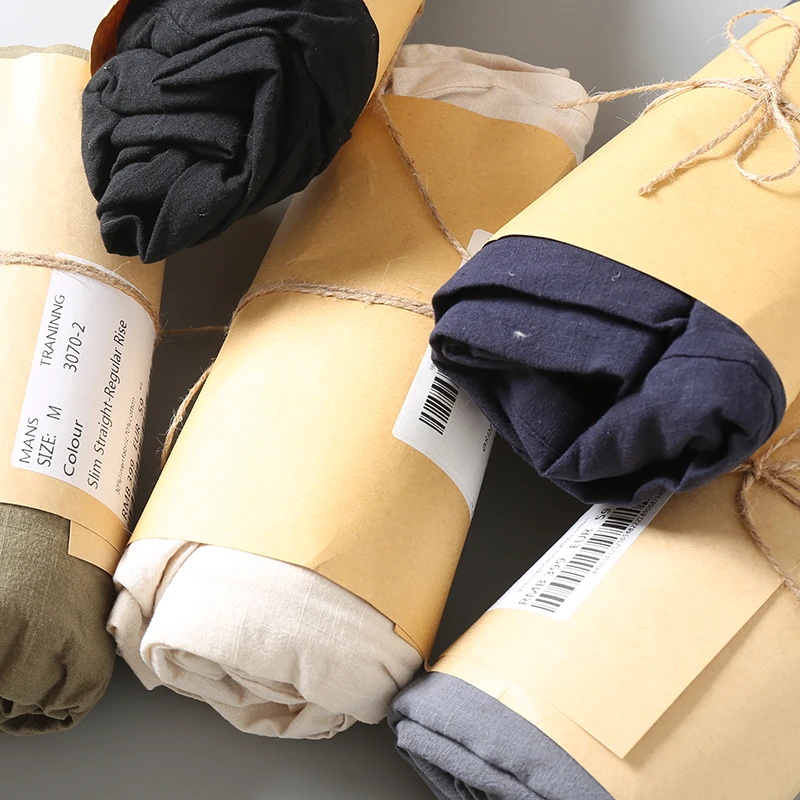 

Мужские летние винтажные брюки из хлопка и льна свободного кроя, прямые, повседневные, удобные, дышащие, тонкие, для ежедневной носки