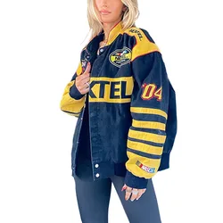 2024 Fall Hot Women's Bomber Jacket Street Casual Sports Trend Hip Hop Harajuku Style Jacket Outdoor Motorcycle Top