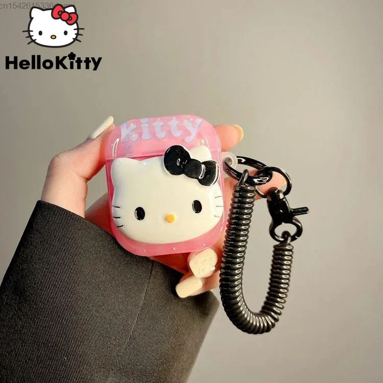 Sanrio Hello Kitty Kawaii 3D Anime Bluetooth Wireless Earphone Case For Airpods Pro 1 2 3 Protective Cover Cute Airpods Case Yk2