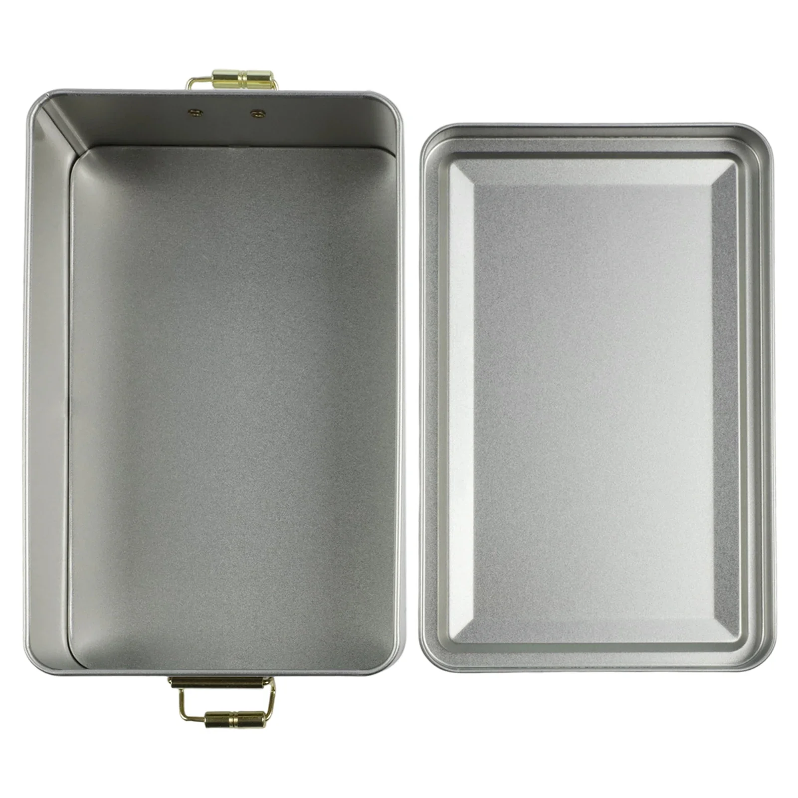 Buckle Metal Storage Tins Nice Not Easy To Break Note Package Content Rectangular W Lids S Cm Boxes Cookies Decor