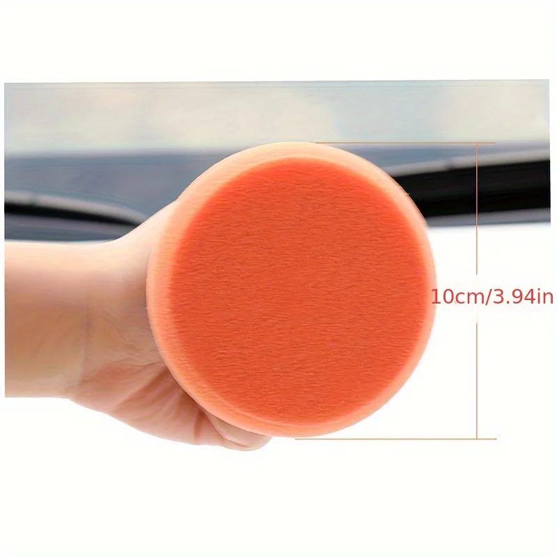 6Pcs/Set Car Wax Wash Polish Pad Sponge Cleaning Foam Kit Terry Cloth Microfiber Applicator Pads W/ Gripper Handle Car-Styling