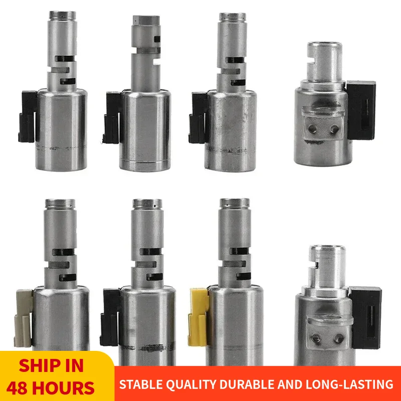 8Pcs Transmission Solenoid Set 6-Speed 09G TF60SN for VW Audi TT Golf Jetta Passat Sharan Touran Mini Skoda 2003-2011