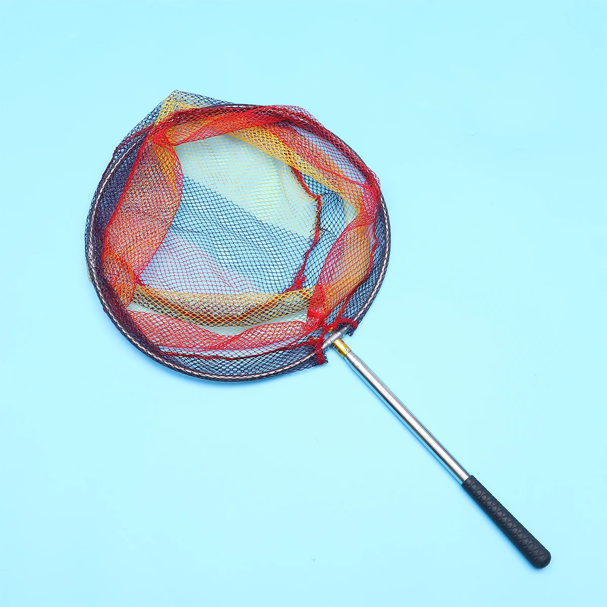 

Stainless Steel Fishing 5 Section Extendable Spoon-Net Pole For Men Women Flexible Mesh Net 40Cm White Pole Colorful Fish Net