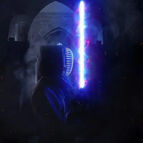 RGB Lightsaber 14 ألوان تغيير مقبض معدني ألعاب السيف الليزر مع الجاذبية الاستشعار المؤثرات الصوتية لعبة السيف الليزر تأثيري