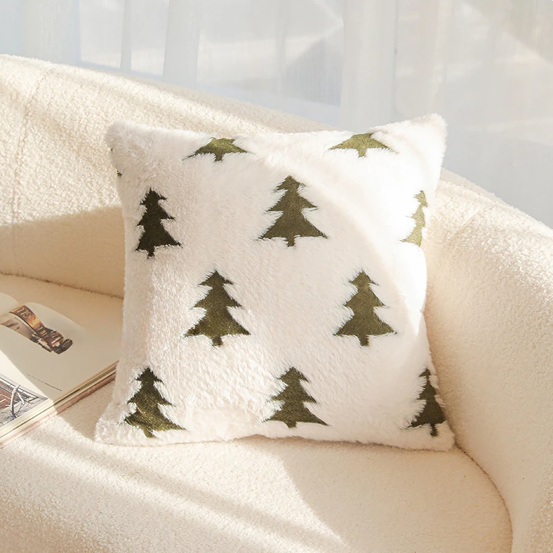 عيد الميلاد رمي غطاء وسادة 30X50/45X45 سنتيمتر شجرة عيد الميلاد أفخم غطاء الوسادة حفلة عيد الميلاد ديكور المنزل المخدة الزخرفية