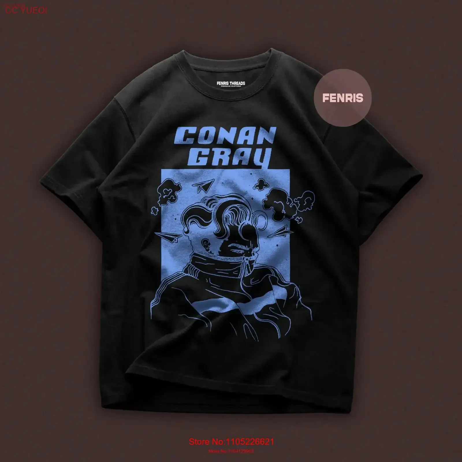 Premium Conan Gray T Shirt Kid Krow Album Heather Single New Heavy Cotton vintage Washed homme Stylish Casual Unisex