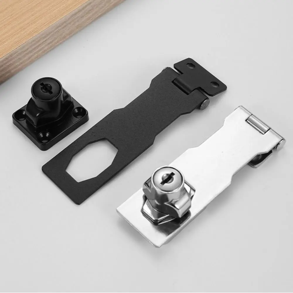 

Portable Security Furniture Locks No-punch Anti-theft Security Wooden Door Buckle Thickened With 2 Keys Hardware