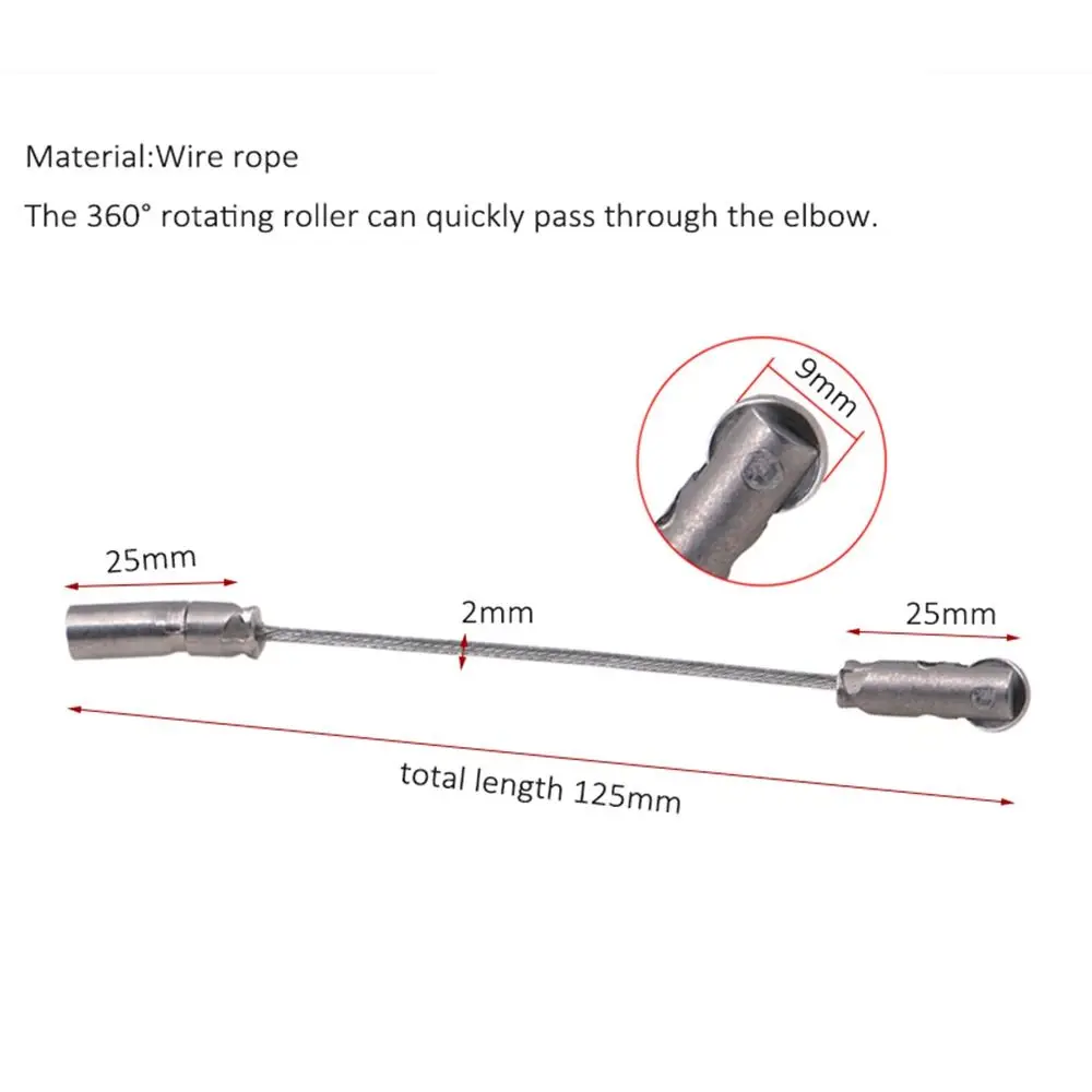 Accessories Fast Auxiliary Tools For Repair Fish Tape Leader Connector Head Wire Cable Elastic Threader Automatic Thread Guide