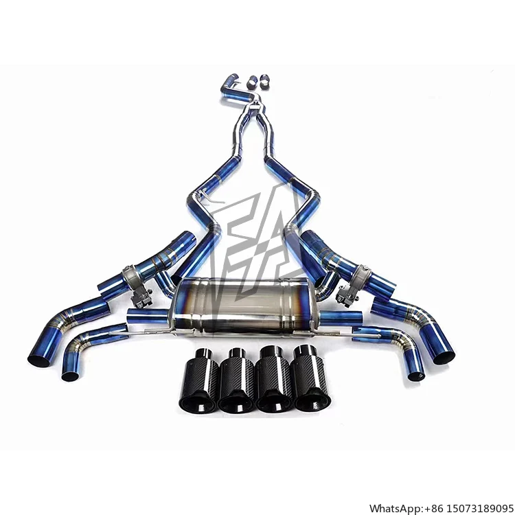 

Выхлопная система для G20 M340i: средняя и концевая секции из титанового сплава, высокопроизводительная выхлопная труба с электрическим клапаном, глушитель.