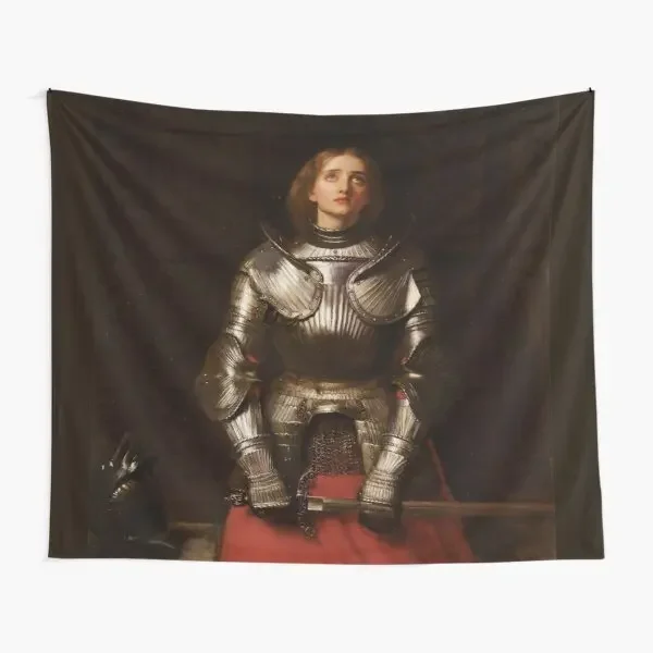 Saint Joan Of Arc By John Everett Millai  Tapestry Printed Yoga Travel Wall Decoration Home Art Bedroom Living Hanging Towel