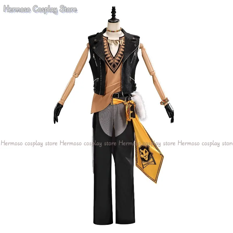 Twisted Wonderland Savanaclaw Leona Kingscholar Cosplay Costume Game Outfit Halloween Carnival Party Uniform view 5