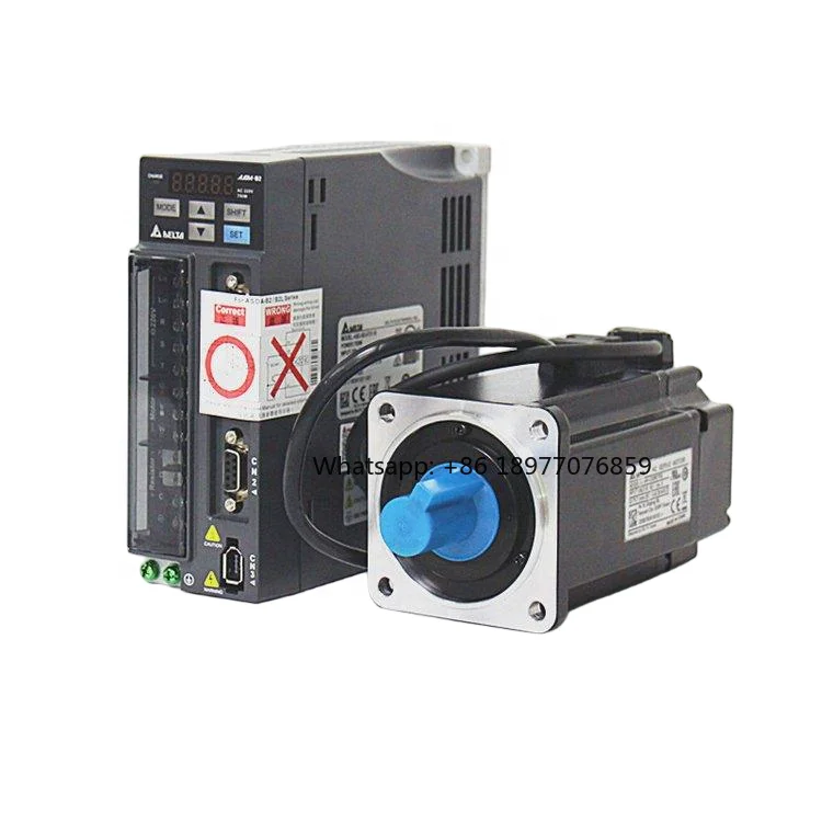De-lta A3 Series ASD-A3 0.75kW AC Servo Drive & 750W Servo Motor ECM-A3M-C2087RSE For Automation