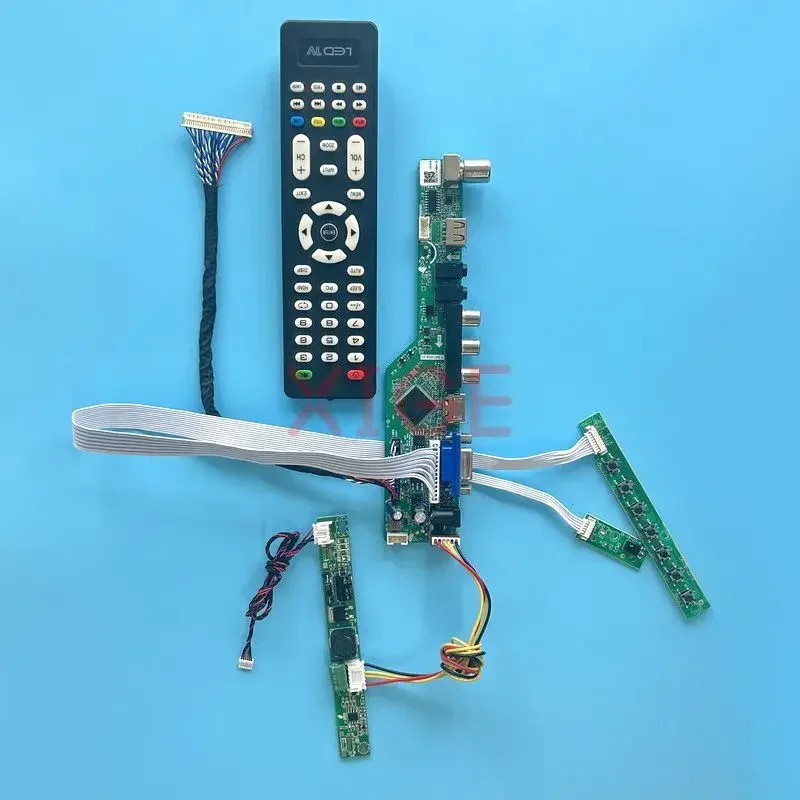 

For LM195WX1 LM190WX2 M190CGE M190PW01 Driver Board USB+AV+HDMI+VGA Kit LCD Display 19.5" 1440*900 30-Pin LVDS TV Analog Signal