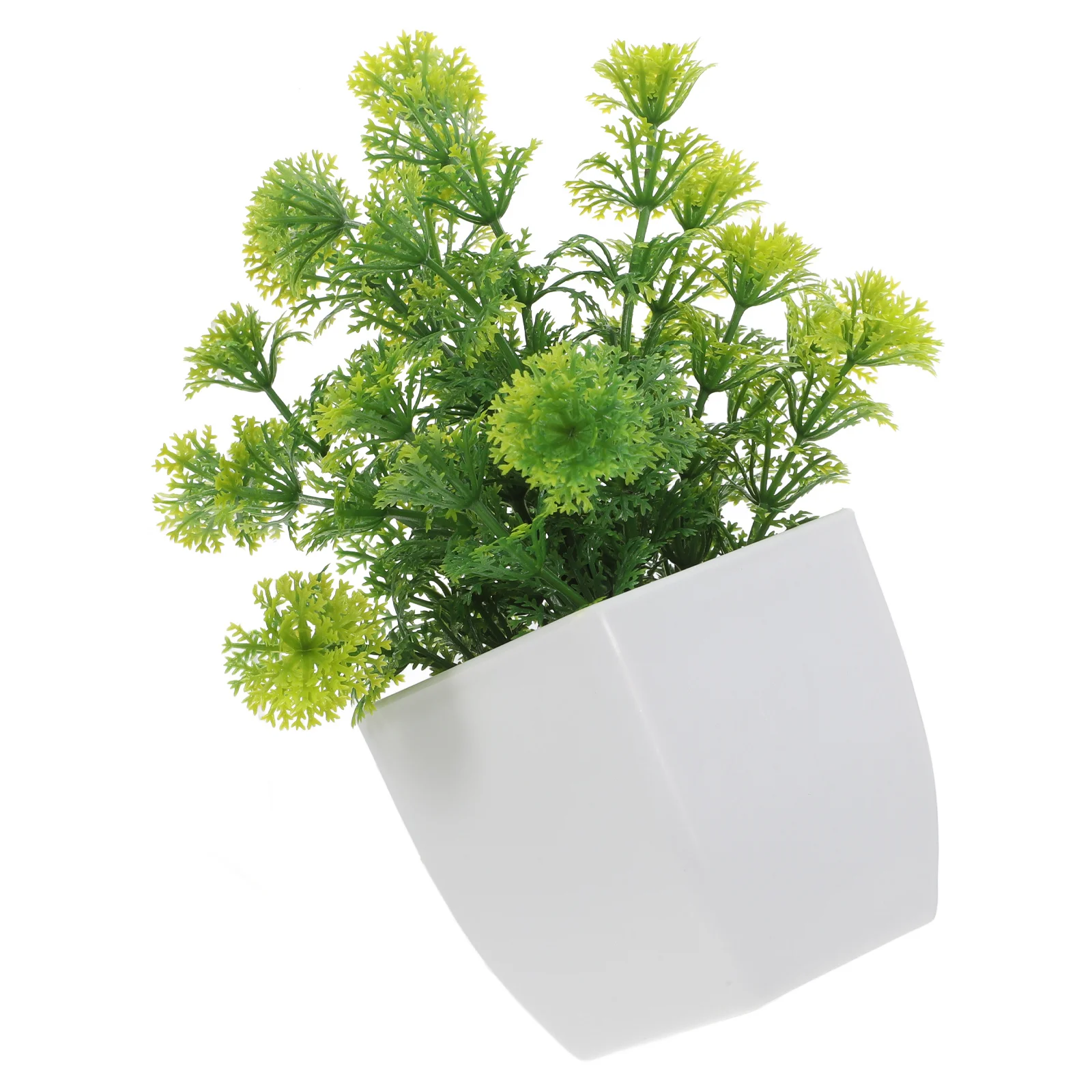 

Small Artificial Plants in Pots Faux Bonsai Tree Indoor Desk Shelf Bathroom Decor Fake Potted Plants Realistic Greenery