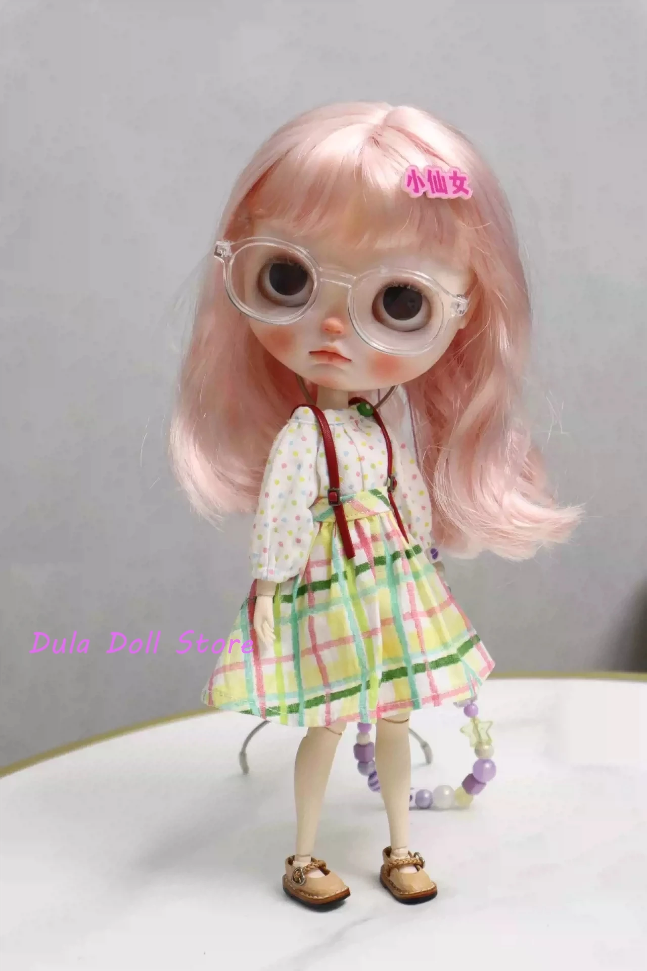 Dula Doll Clothes Dress Rainbow skirt set Blythe Qbaby ob24 ob22 Azone Licca ICY JerryB 1/6 Bjd Doll