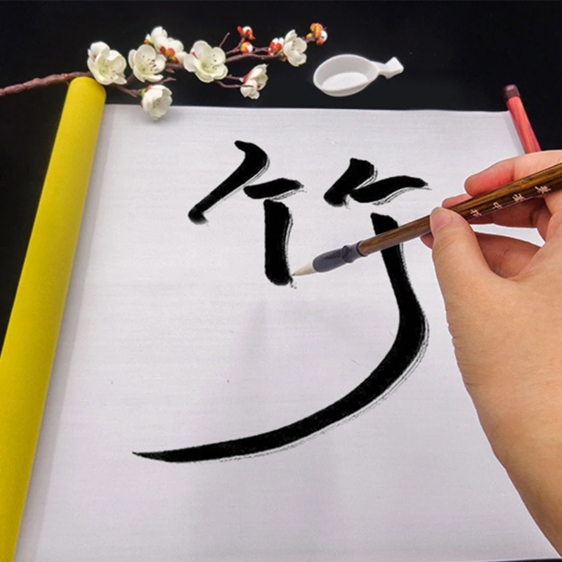 Reusable Chinese Water Writing Paper Chinese Copybook Gridded Water Writing Cloth Paper N0HC