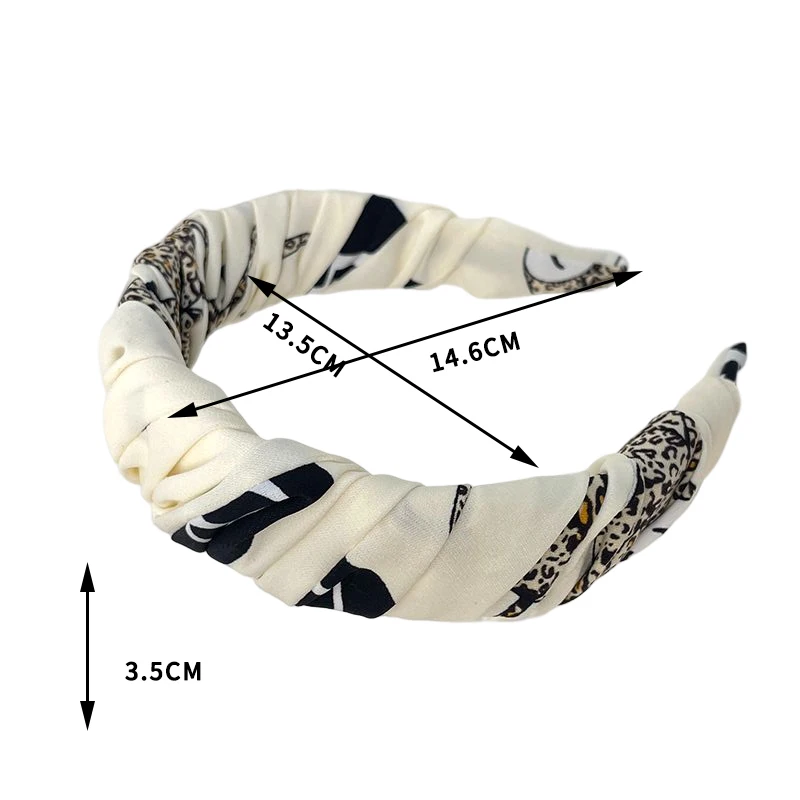 Fabric Polka Dot Winding Wide-brimmed Headband Fashion Hair Accessories Trend For Women Trend Simple Hairband Hair Band Girl New