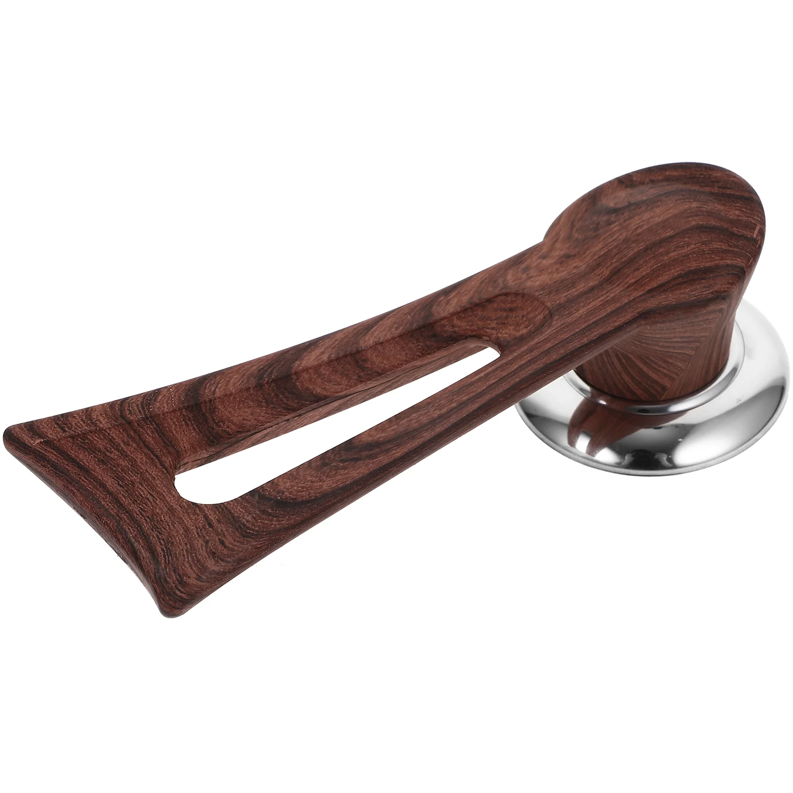 

Standing Pot Lid Wood Grain Handle Pot Covering Grip Replacement Cookware Part universal pot covering stand