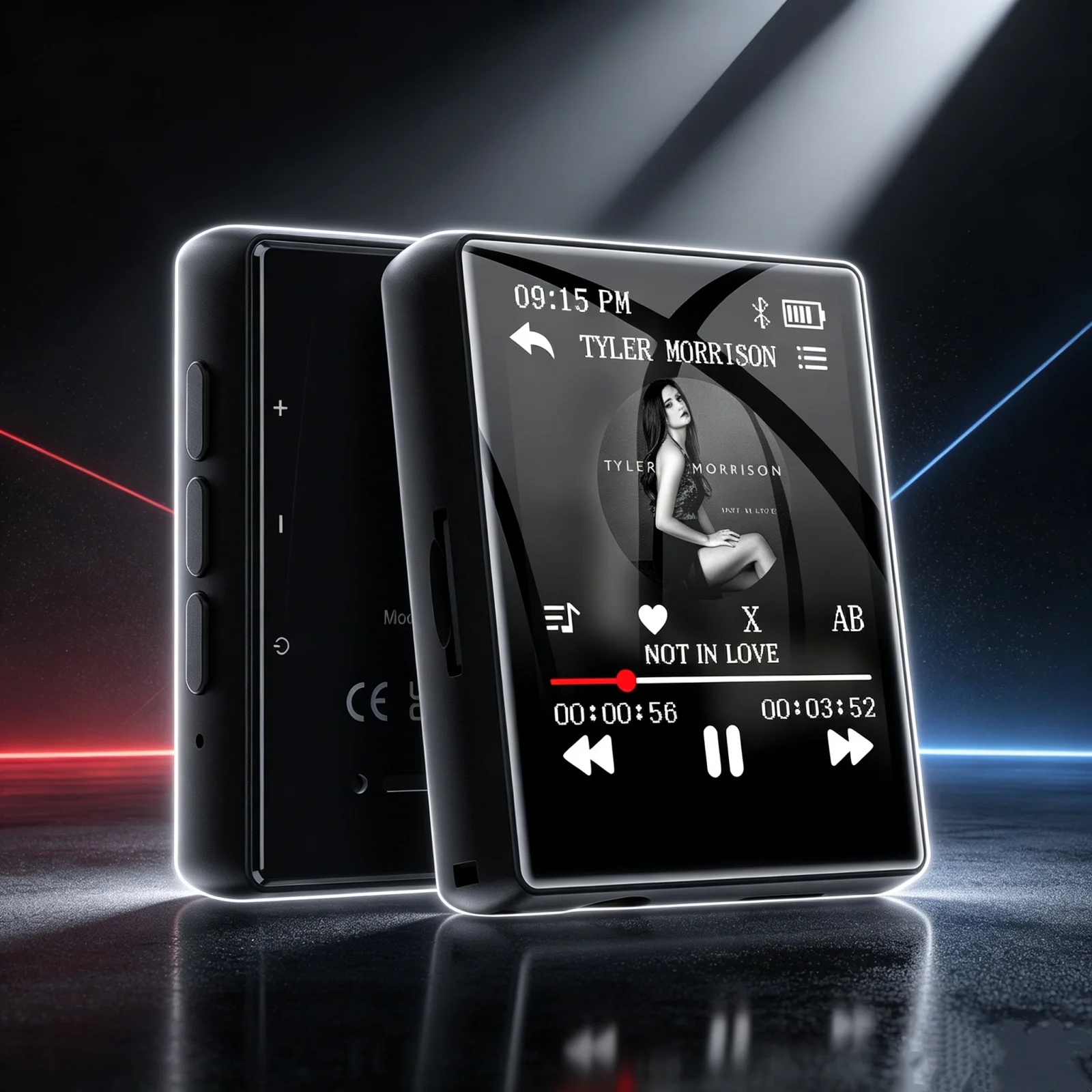 Mini MP3 Player 64GB Bluetooth 5.3 1.8'' Touch Screen HiFi Lossless Music Player FM Radio Support TF Card 128GB Portable Audio
