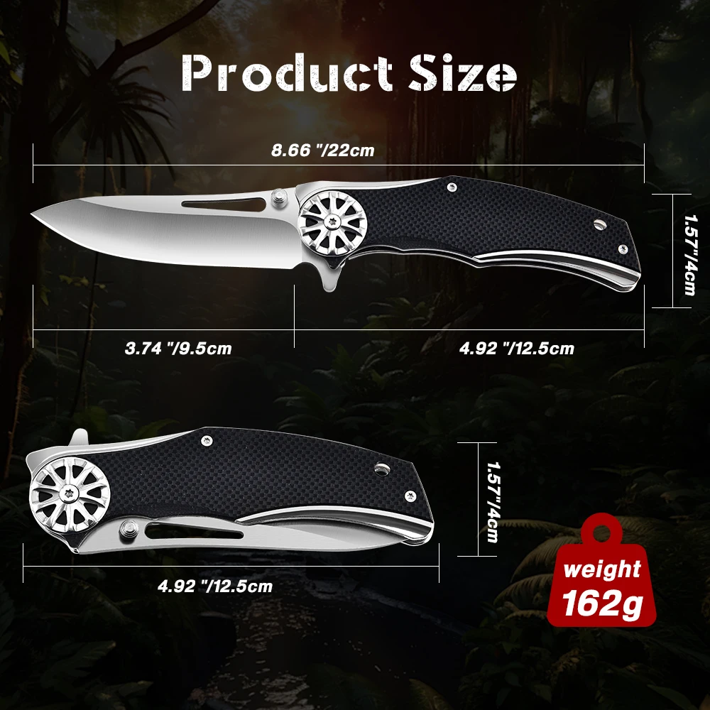 Folding Knife Edc Multi High Hardness Military Knives- Good for Hunting Camping Survival Outdoor Everyday Carry