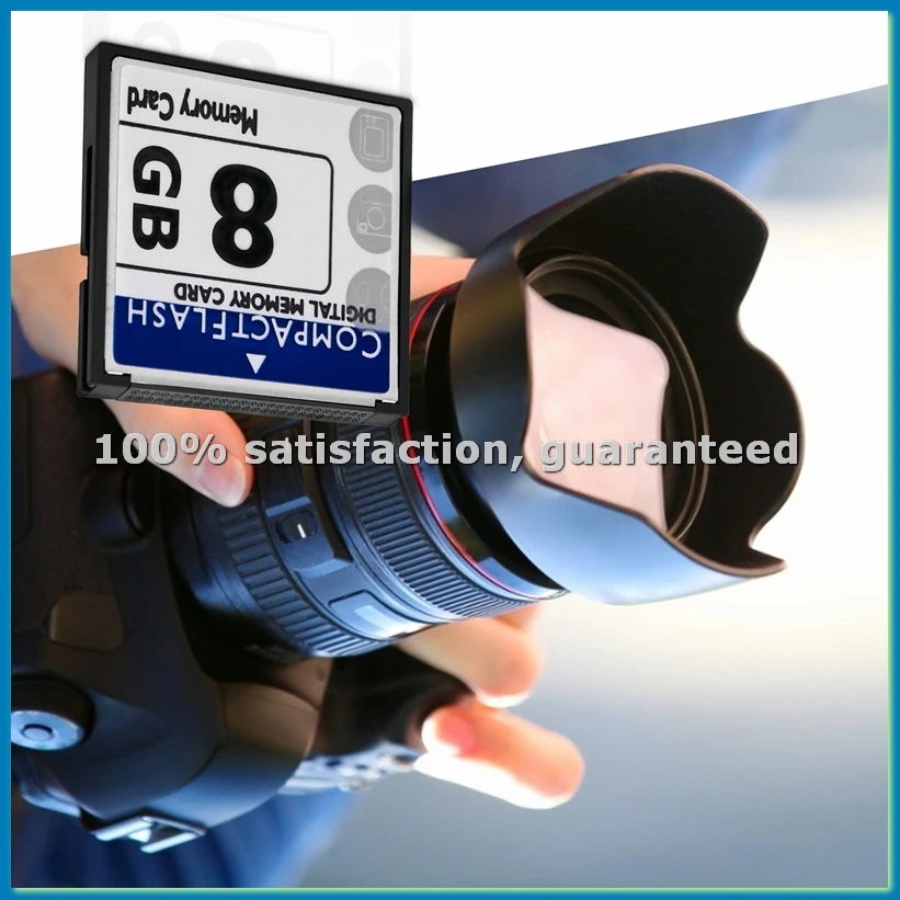 Professional 8GB Compact Flash Memory Card(White&Blue)-ABVM