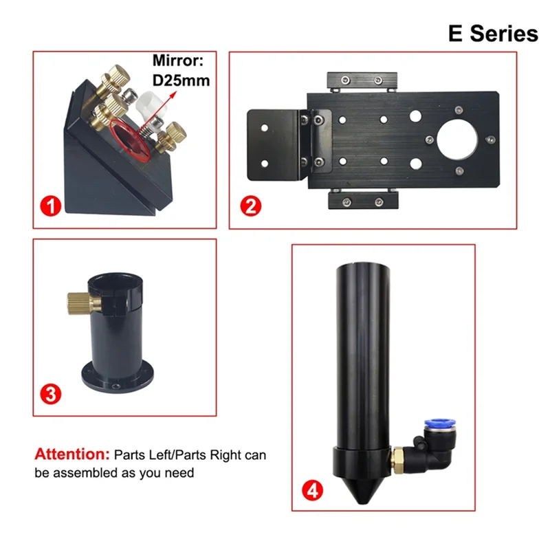 

M12K-CO2 Laser Head E Series For Lens Dia: 20Mm FL:50.8 & 63.5 Mm,Mirror 25Mm Suitable For Laser Engraving Cutting Machine
