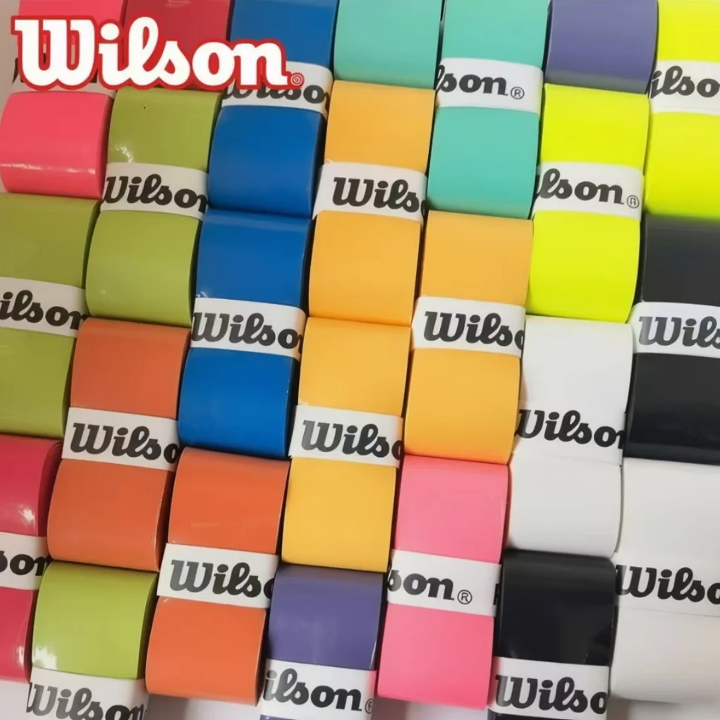 WILSON Tennis Racket Overgrip Sweat Band Absorption Grip PU Badminton Racket Handle Grip Tennis Griptape Padel Racket Grip