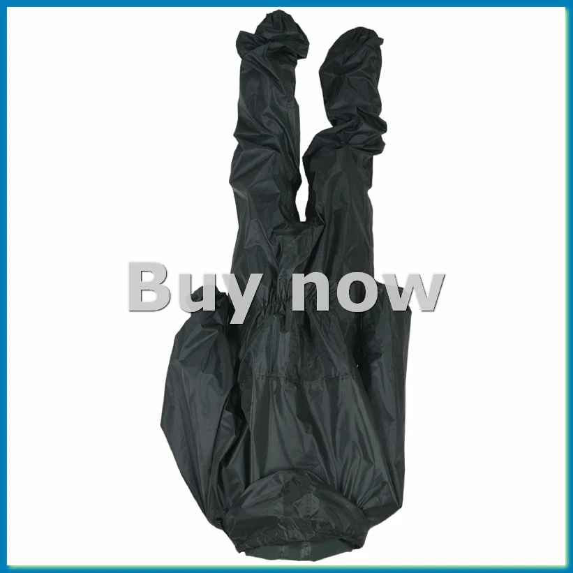 Fashion Motorcycle Raincoat /Conjoined Raincoat/Overalls Men and Women Fission Rain Suit Rain Coat SizeXXXL Colour ArmyGreen