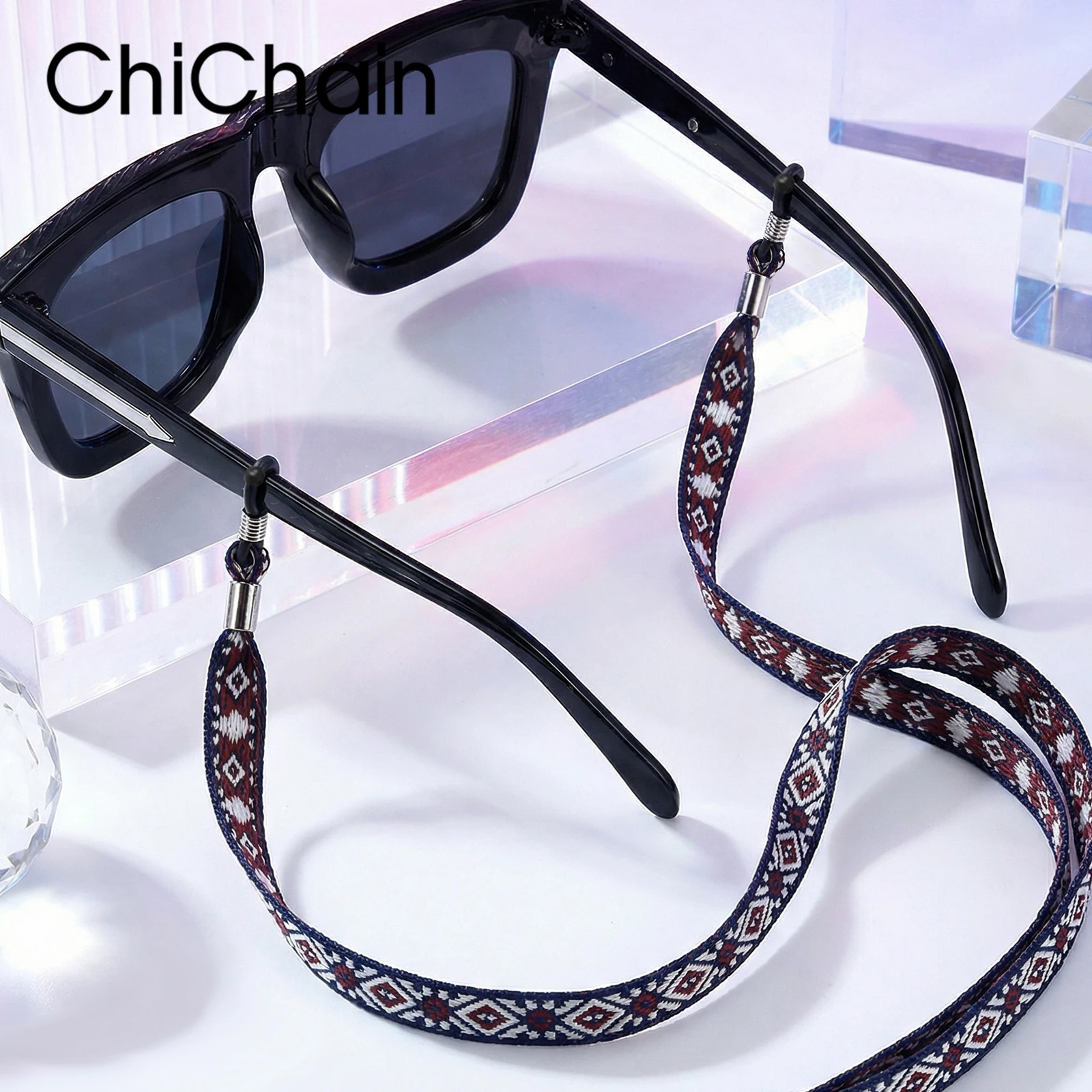 1PC 2025 new Multicolored Bohemian Fashion Eyeglasses String Chains - Glasses Lanyard Retainer Cord for Women and Men