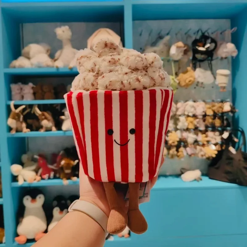 JELLYCAT Cute British Popcorn Plush Toy Comforting Stuffed Animal Gift For Girlfriend Soft Snuggly Toy Cartoon Character