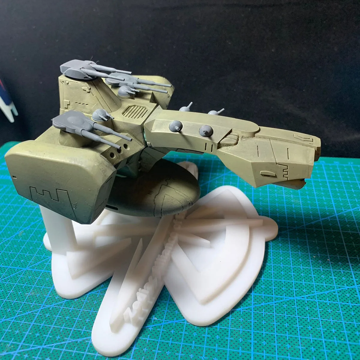 1/1700 Lorasia-class ZAFT Battleship Assembly Model Resin Material 3D Printed Spaceship Static Model Ship Toy Ornament