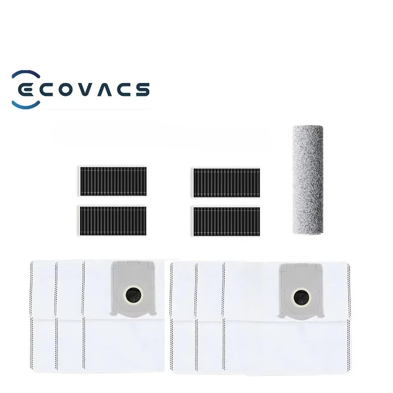 

Original ECOVACS DEEBOT X8 PRO OMNI T8 OMNI Dust Bag*7pcs Filter*4pcs Mopping Roller*1pcs Accessories Kit HA51