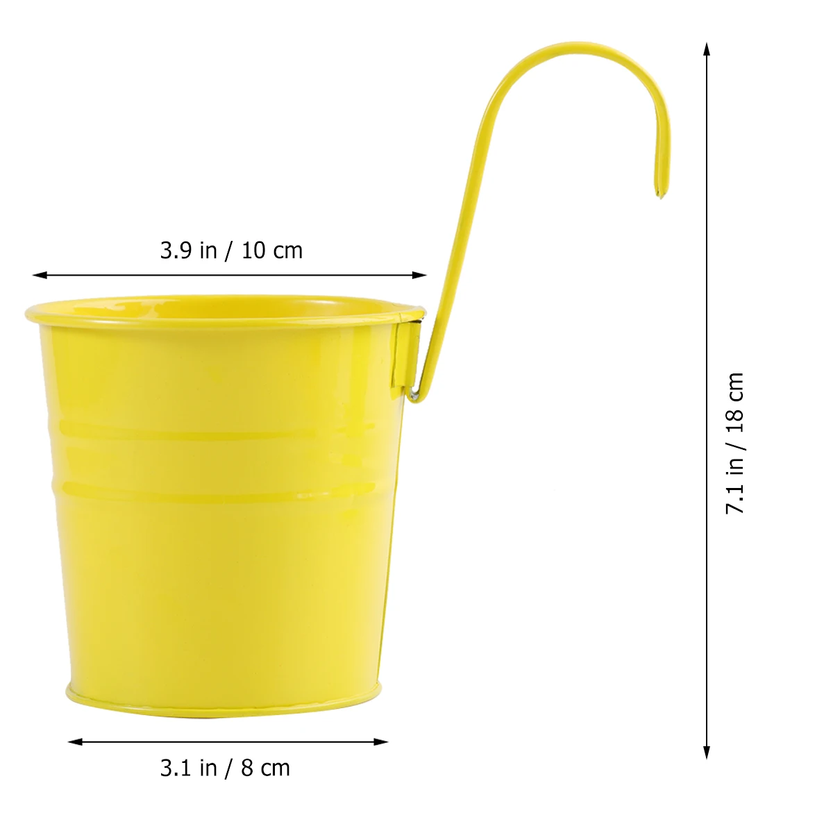 

10pcs Metal Bucket Planter Hanging Pot Flower Planter Iron Sheet Garden Holder Flower Pots Outdoor Balcony Decor