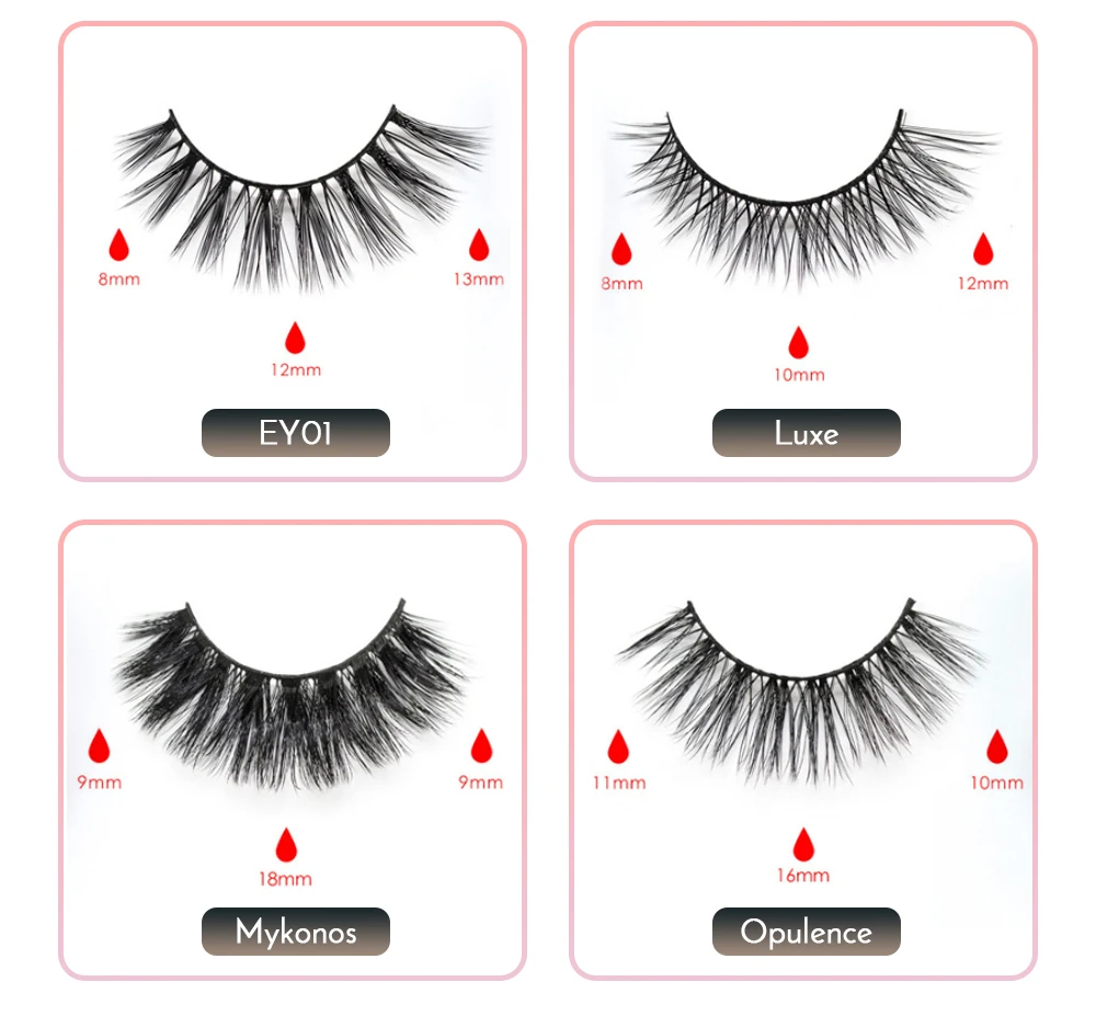 Magnetic Mink Lashes 1 Pair Magnetic EyeLashes Natural Hair Mink Lashes 3D Mink Fake Lash 100% Dramatic EyeLashes Fluffy