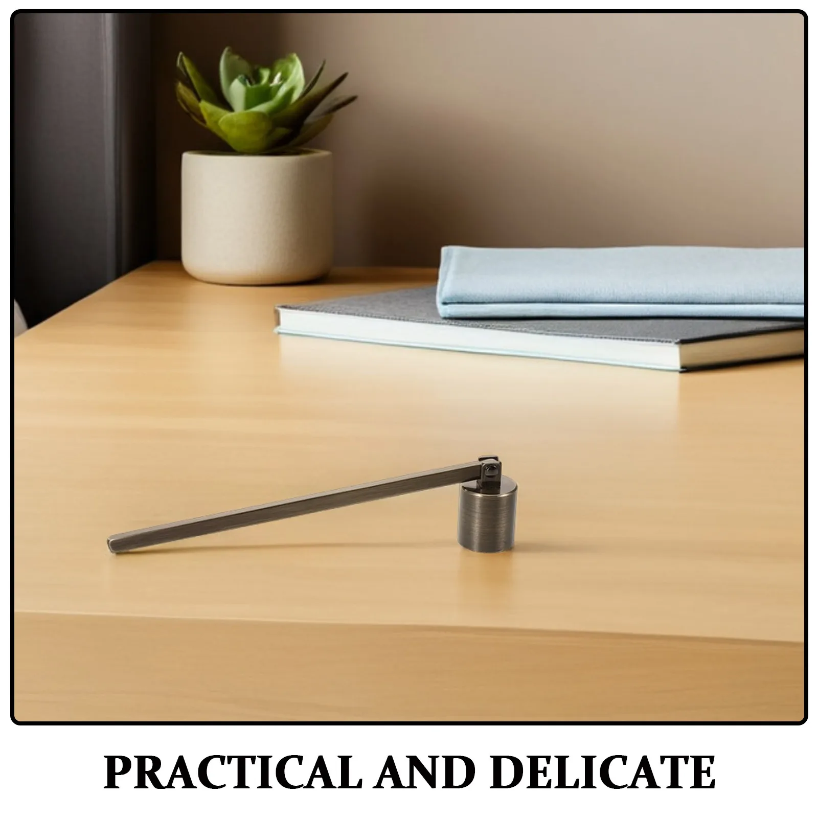 2Pcs Snuffer Metal Extinguisher Retro Style Long Handle Stainless Steel Wick Tool for Home Parties Tea Lights