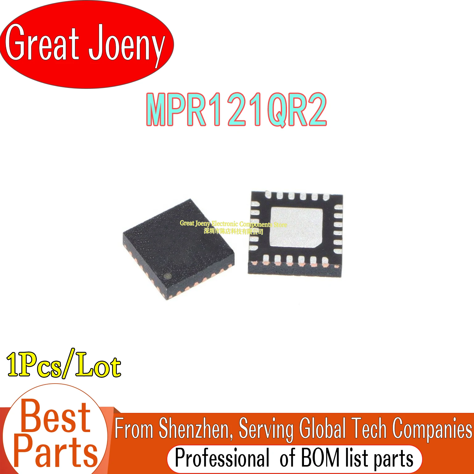 100% New Original MPR121 MPR121QR2 M121 IC Chipset QFN-20