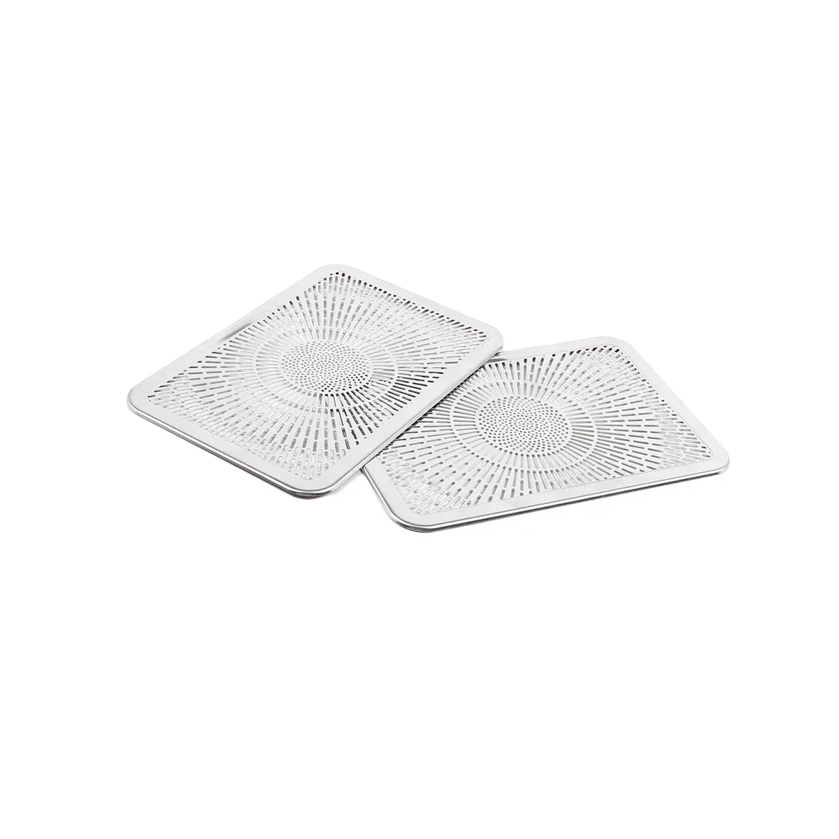 For Mercedes-Benz W221 S-Class W212 E-Class stainless steel silver rear middle makeup mirror decorative mesh cover