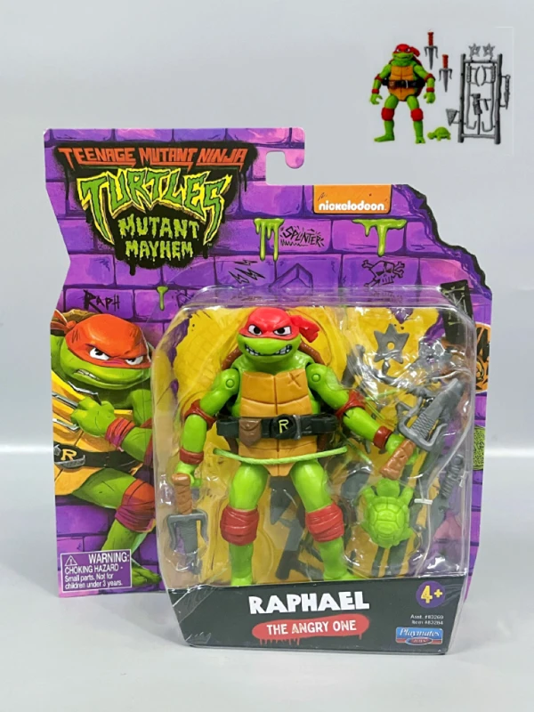 Original Action Figurine Teenages Mutant Ninja Turtles Leonardo Raphael Character Ornaments Playmates Toys Gifts