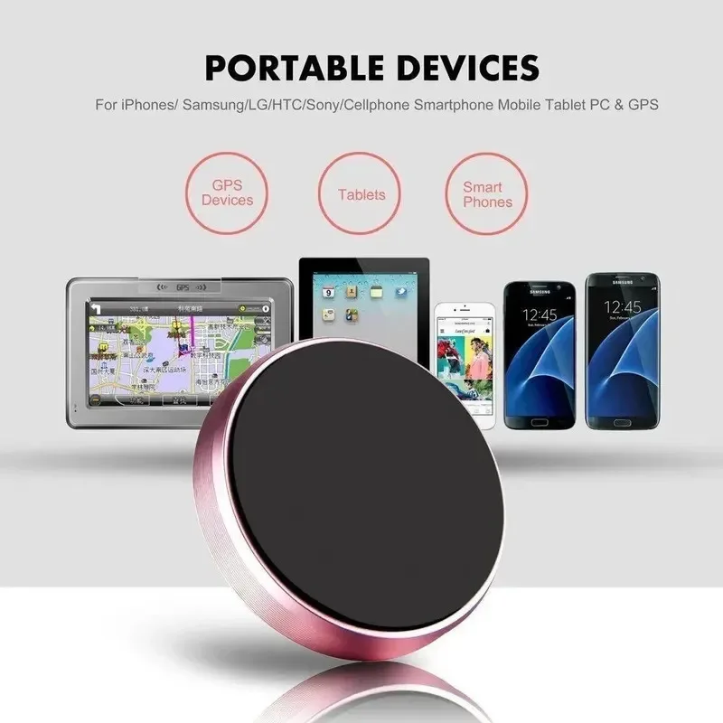 حامل هاتف مغناطيسي للسيارة، حامل مغناطيسي عالمي على جدار لوحة قيادة السيارة لهاتف iPhone Samsung Xiaomi Huawei