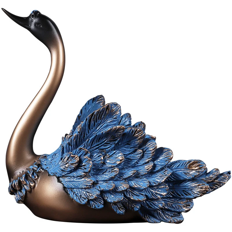 

Animal Sculpture For Decoration Storage Statues Home Decor Modern Wine Rack Bottle Holder Living Room Table Desk Elegant Swan