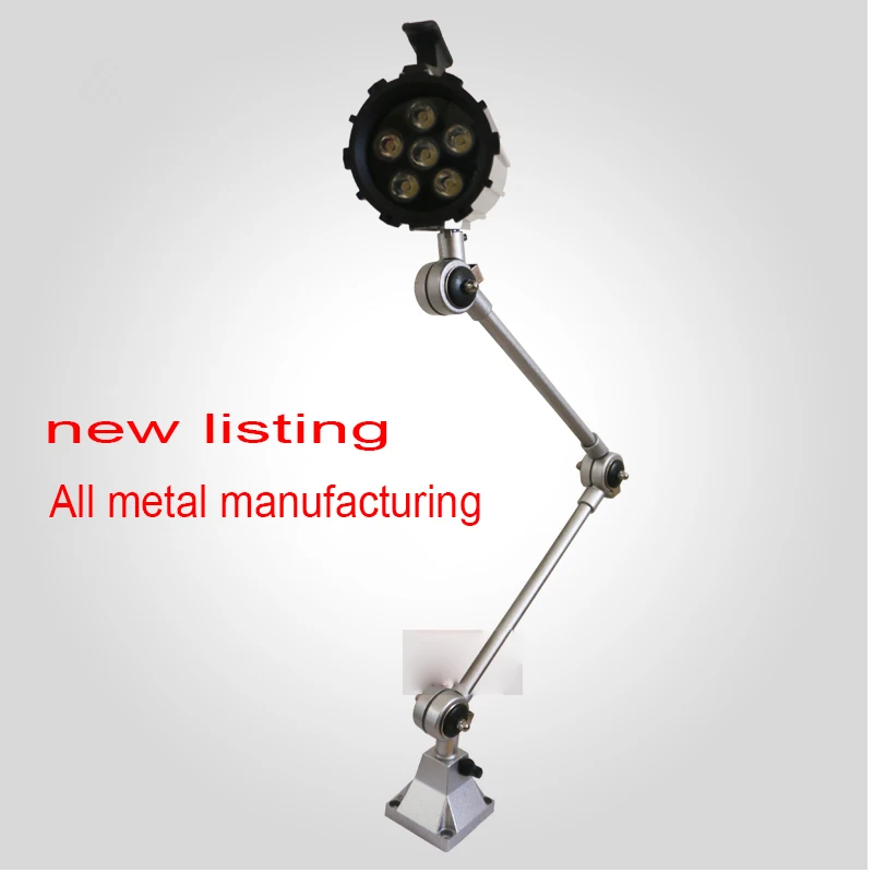 LED 7W/12W Long Arm Waterproof Oil-Proof Dustproof CNC Machine Tool Lamp 24V/220V Milling/Lathe/Spark Machine Lamp ForIndustrial
