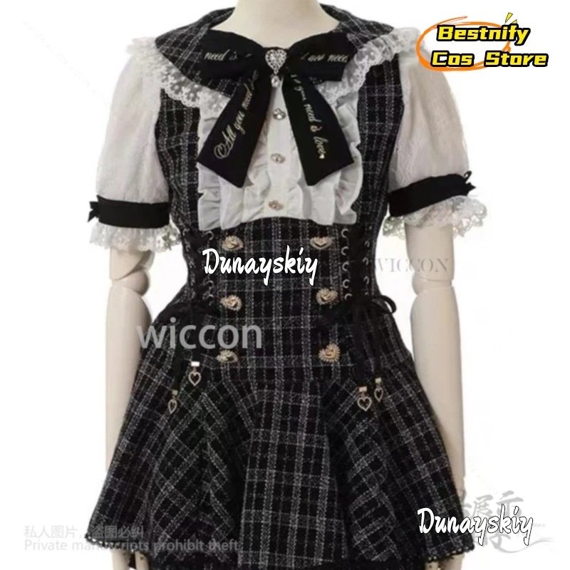 Bestnify Cos @ japonés Y2K Jirai Kei S-5XL serie Full Landmine Mass camisa de manga corta y larga pantalones cortos conjunto de vestido mujeres niñas